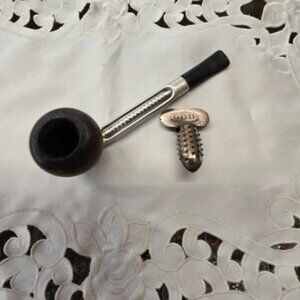 vintage wood FALCON pipe with cleaning tool